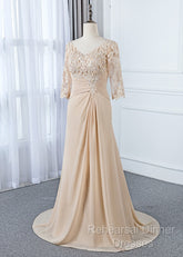 Appliques Lace 3/4 Sleeves Sweetheart Mother Of The Bride Dresses